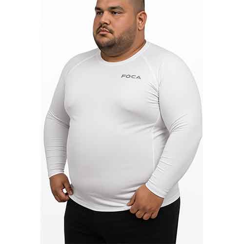 Playera de Lycra Unisex Tallas 2XL y 3XL Manga Larga con Protección Solar